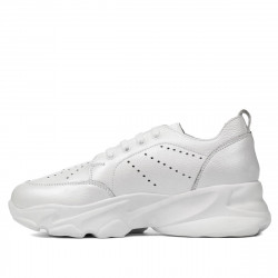 Zapatillas de mujer 6046 blanco nácar