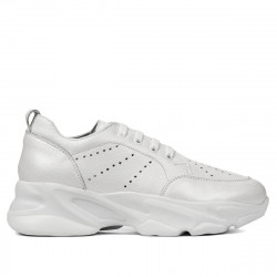 Zapatillas de mujer 6046 blanco nácar