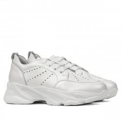 Zapatillas de mujer 6046 blanco nácar