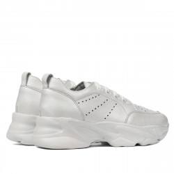 Zapatillas de mujer 6046 blanco nácar