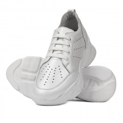 Zapatillas de mujer 6046 blanco nácar