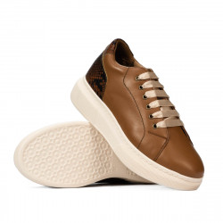 Zapatos casuales/deportivos 6048 marrón combinado