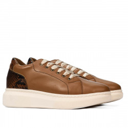 Zapatos casuales/deportivos 6048 marrón combinado