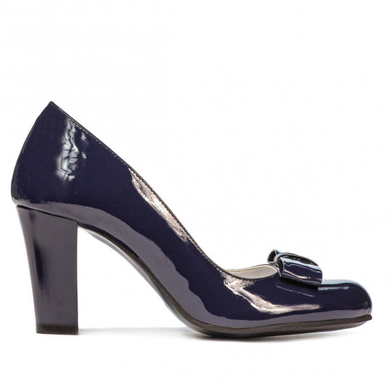 Zapatos elegantes de mujer 1245 charol índigo