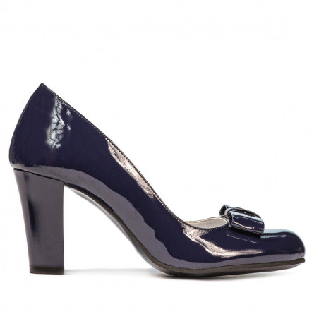 Zapatos elegantes de mujer 1245 charol índigo