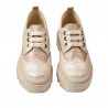 Zapatos casuales de mujer 6047 beige combinado