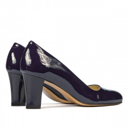 Zapatos elegantes para mujer 1209 charol índigo