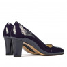 Zapatos elegantes para mujer 1209 charol índigo