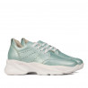 Zapatillas deportivas mujer 6046 turquesa nácar