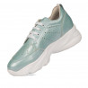 Zapatillas deportivas mujer 6046 turquesa nácar