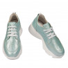 Zapatillas deportivas mujer 6046 turquesa nácar