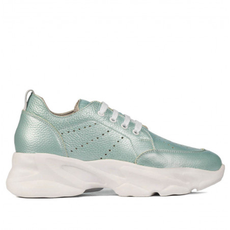 Zapatillas deportivas mujer 6046 turquesa nácar