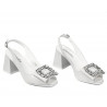 Sandalias de mujer 1292 blanco marfil
