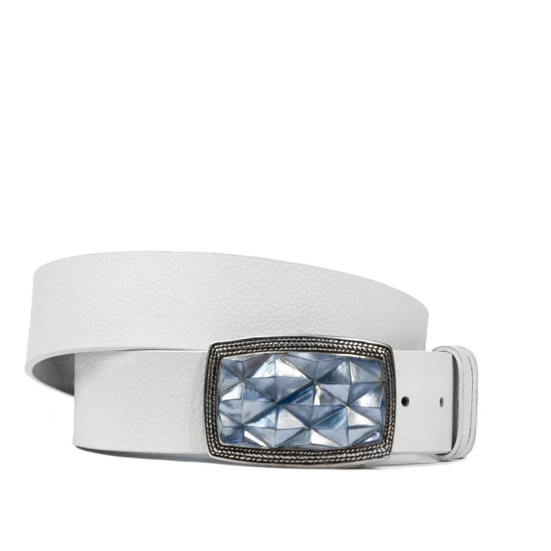 Cinturón unisex 07ld biz blanco