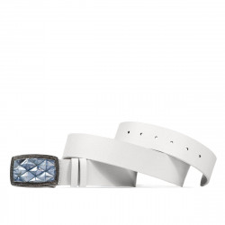 Cinturón unisex 07ld biz blanco