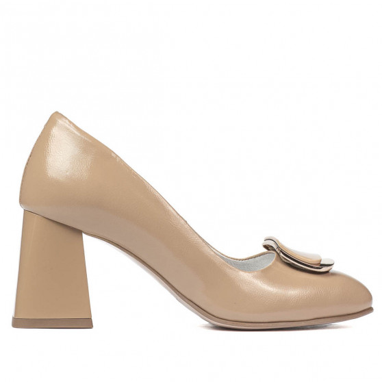 Zapatos elegantes para mujer 1291 charol beige