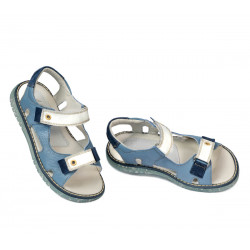 Sandalias para niños 318 azul combinado