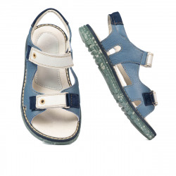 Sandalias para niños 318 azul combinado