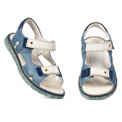 Sandalias para niños 318 azul combinado