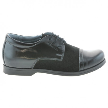 Zapatos para niños 132 charol negro+negro ante