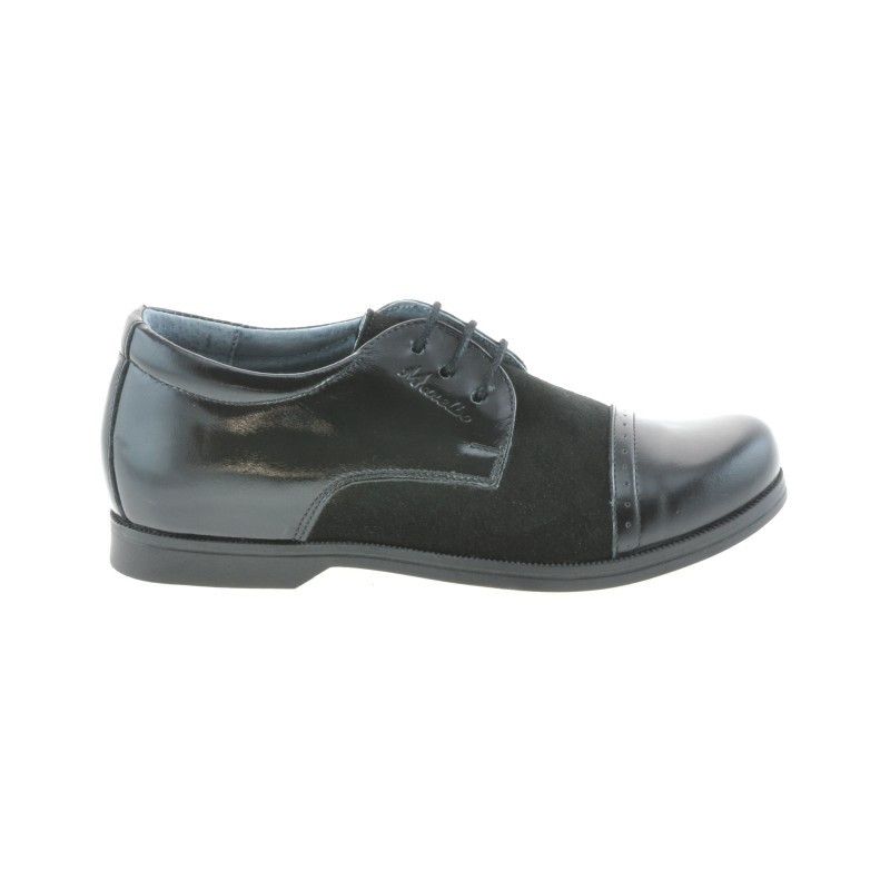 Zapatos para niños 132 charol negro+negro ante
