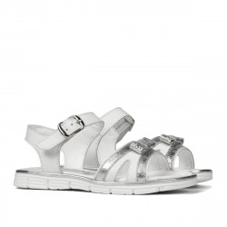 Sandalias para niños pequeños 73c blanco combinado
