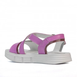 Sandalias infantiles 540 morado combinado