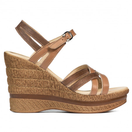 Sandalias de mujer 5086 camel combinado