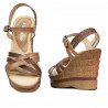 Sandalias de mujer 5086 camel combinado