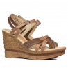 Sandalias de mujer 5086 camel combinado