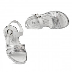 Sandalias para niños 539 blanco combinado