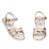 Sandalias para niños 539 charol nude combinado