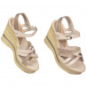 Sandalias de mujer 5086 beige nácar combinado
