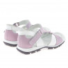 Sandalias para niños pequeños 09c morado+blanco 1