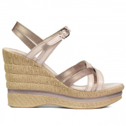 Sandalias de mujer 5086 beige nácar combinado