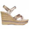 Sandalias de mujer 5086 beige nácar combinado