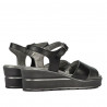 Sandalias de mujer 5087 negro combinado