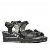 Sandalias de mujer 5087 negro combinado