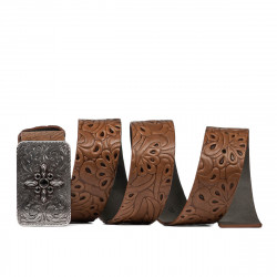 Cinturón unisex 08ld marrón oscuro