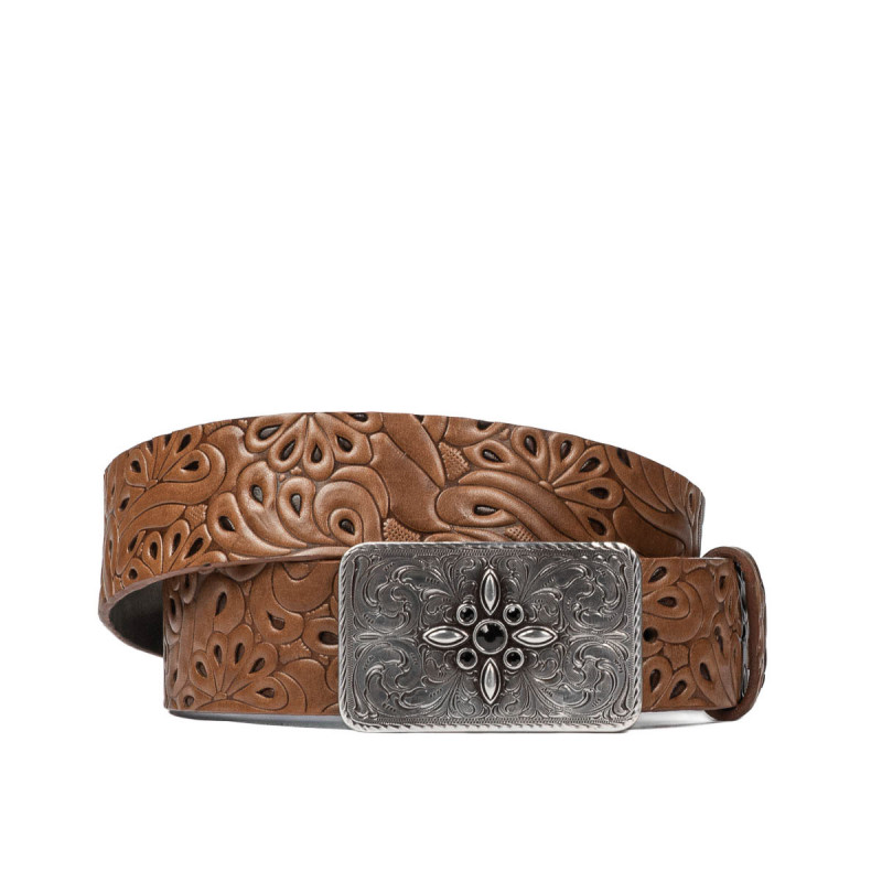 Cinturón unisex 08ld marrón oscuro