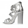 Sandalias de mujer 1287 plateado