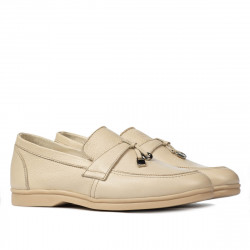 Mocasines de mujer 6054 crema