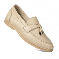 Mocasines de mujer 6054 crema