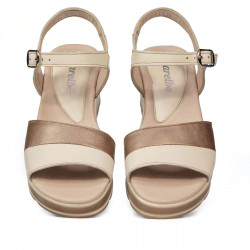Sandalias de mujer 5087 beige combinado