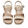 Sandalias de mujer 5087 beige combinado