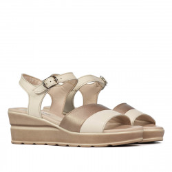 Sandalias de mujer 5087 beige combinado