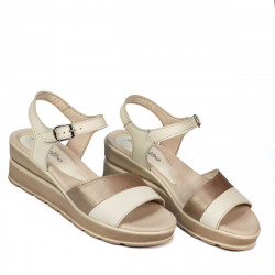 Sandalias de mujer 5087 beige combinado