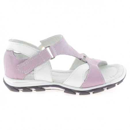 Sandalias para niños pequeños 09c morado+blanco 1