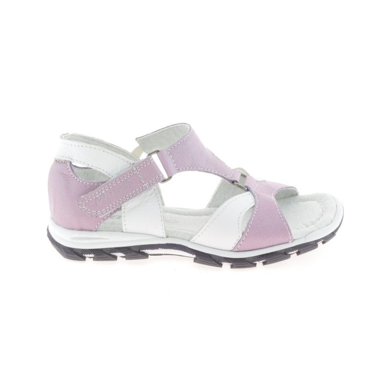 Sandalias para niños pequeños 09c morado+blanco 1