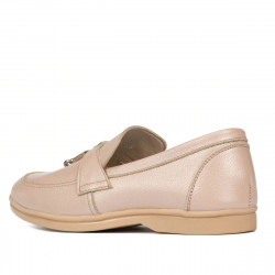 Mocasines de mujer 6054 polvo nacarado